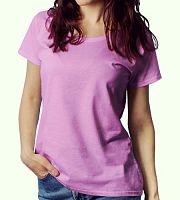 Женская футболка ,сирень , х/б 100% , 160 гр/м